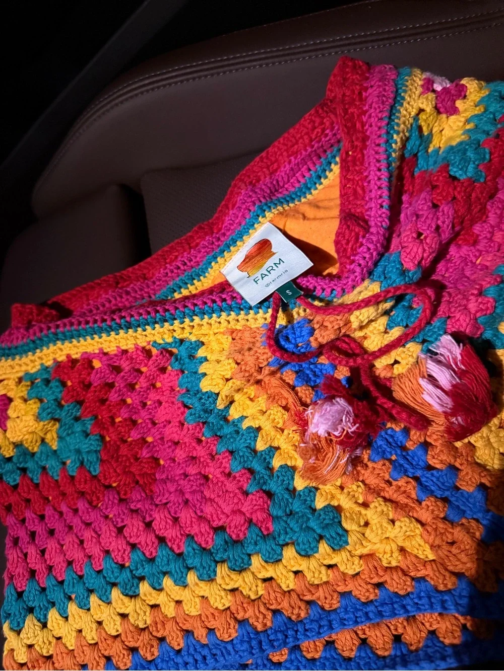 FARM Rio Vibrant Multicolor Crochet Shorts - Picture 1 of 3